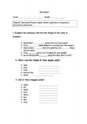 English worksheet: worksheet