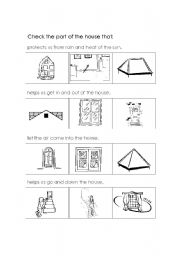 English worksheet: Parts of the House 2