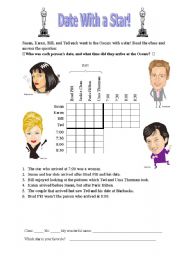 Date With a Star Logic Puzzle