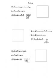 English worksheet: Good mornnig!