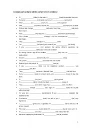 English Worksheet: Mixed Conditionals