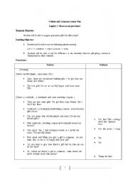 English Worksheet: grammar and culture lesson plan 