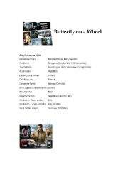 English worksheet: Buttterfly on a Wheel