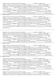 English Worksheet: Last summer vacation