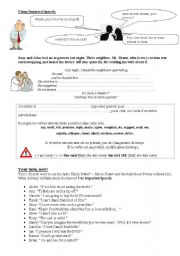 English worksheet: Reported Speech