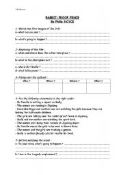 English Worksheet: Rabbit-proof Fence scene 1