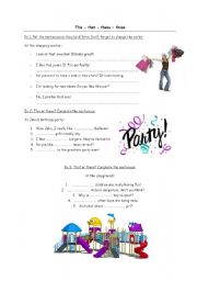 English Worksheet: This - These - That - Those