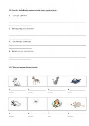 English worksheet: Progress Test - page nr.3