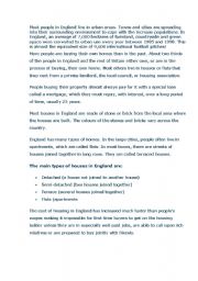 English Worksheet: types of houses in Great Britain