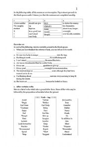 English worksheet: Gerunds Note 2/2 