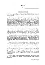 English worksheet: The Christmas Man