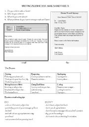 English Worksheet: Writing an e-mail