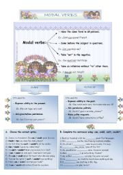 English Worksheet: Modal Verbs