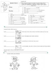 English Worksheet: Exercises for Kids
