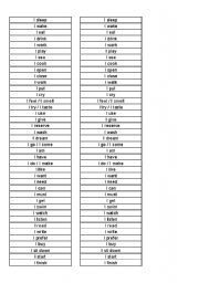English Worksheet: Every day verbs