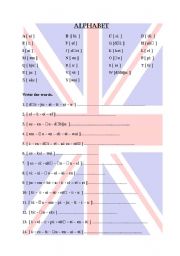 English Worksheet: The Alphabet