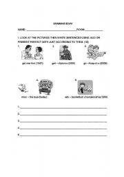 English worksheet: PRESENT PERFECT