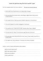 English worksheet: The Passive Voice