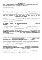 English Worksheet: The Passive 