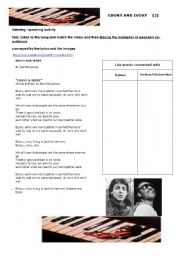 English Worksheet: Ebony Ivory (2)