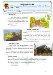 English Worksheet: test about scotland