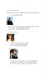 English Worksheet: Famous People