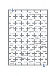 English Worksheet: since or for maze