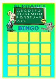 English Worksheet: ALPHABET BINGO ( plus call sheet )