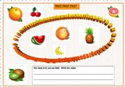 English worksheet: Fruit fruit fruit