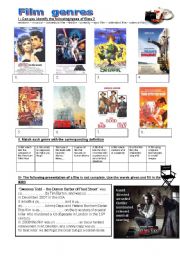 English Worksheet: FILM  GENRES