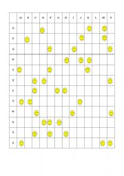 English Worksheet: Find an ABC smile game