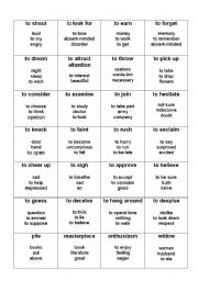 English Worksheet: taboo cards