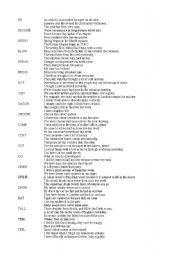 English Worksheet: 62 irregular verbs