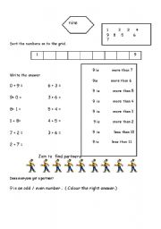 English worksheet: Nine 