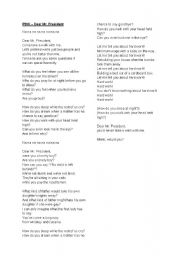 English Worksheet: P!NK - Dear Mr. President