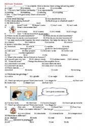 English Worksheet: 6th grade worksheet