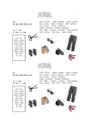 English worksheet: PLURALS