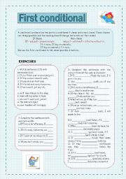 English Worksheet: First Conditional