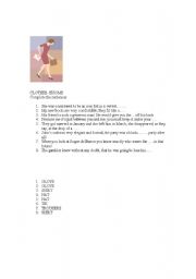 English Worksheet: clothes/ collocations