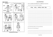 English Worksheet: Describing a picture.