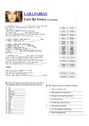 English Worksheet: Song by Lara Fabian [Simple Past]
