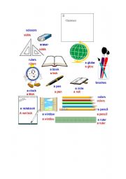 English worksheet: classroom vocabulary