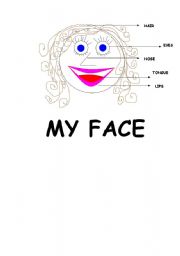 English Worksheet: my face