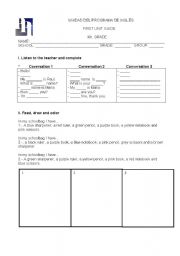 English Worksheet: English guide for 4th grade