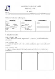 English worksheet: English guide for 4th grade