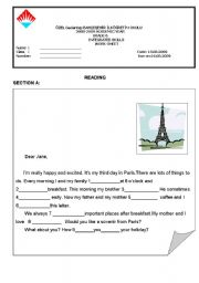 English Worksheet: simple present or present continous