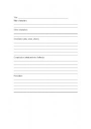 English Worksheet: Narrative Report