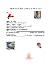 English worksheet: TOYS