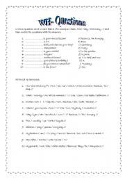 English worksheet: Wh- Questions