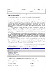 English Worksheet: Test USA/uk